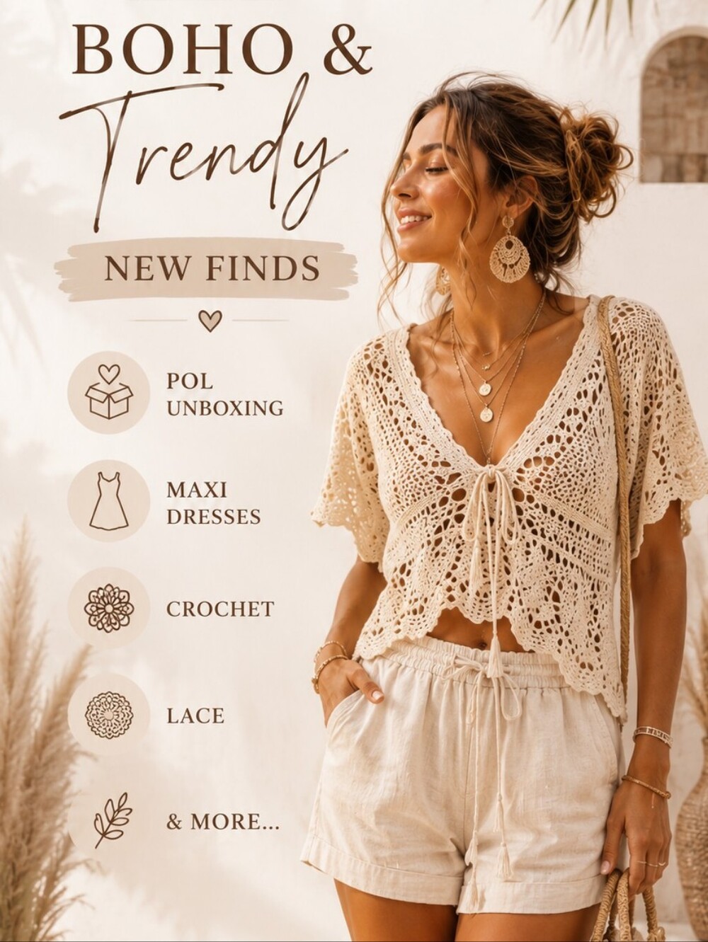 ☀️BOHO & TRENDY NEW FINDS,POL UNBOXING,MAXI DRESSES,NEUTRALS,CROCHET,LACE...☀️